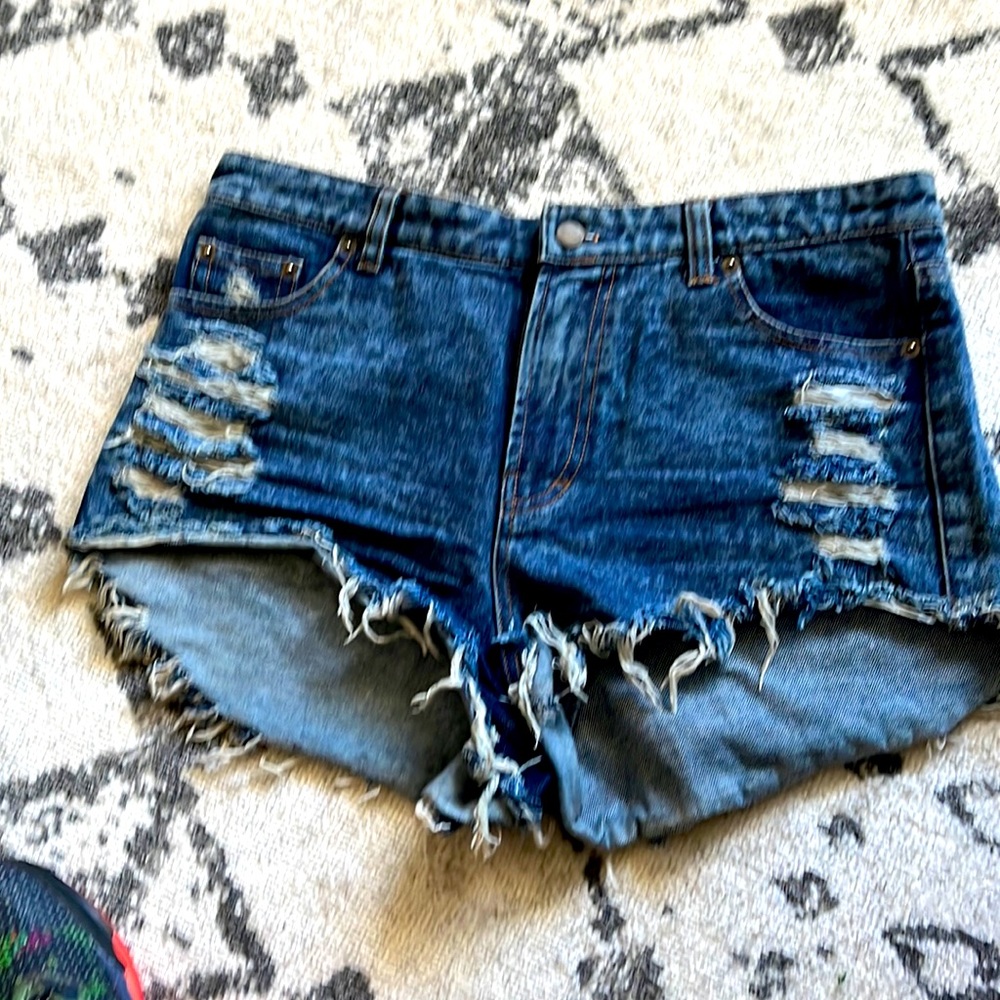 Denim shorts